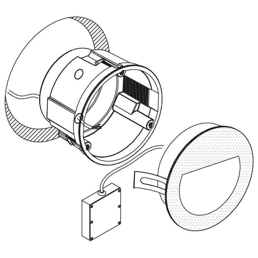 Eglo - LED Outdoor recessed light LED/2,5W/230V IP65 white