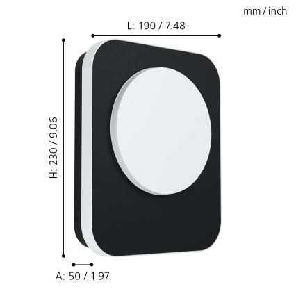 Eglo - LED Outdoor wall light LED/9W/230V IP44