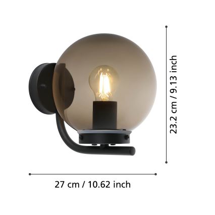 Eglo - Outdoor wall light 1xE27/28W/230V IP44