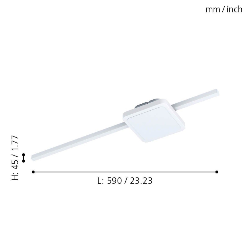 Eglo - LED Ceiling light 1xLED/6,3W/230V + 1xLED/5,4W