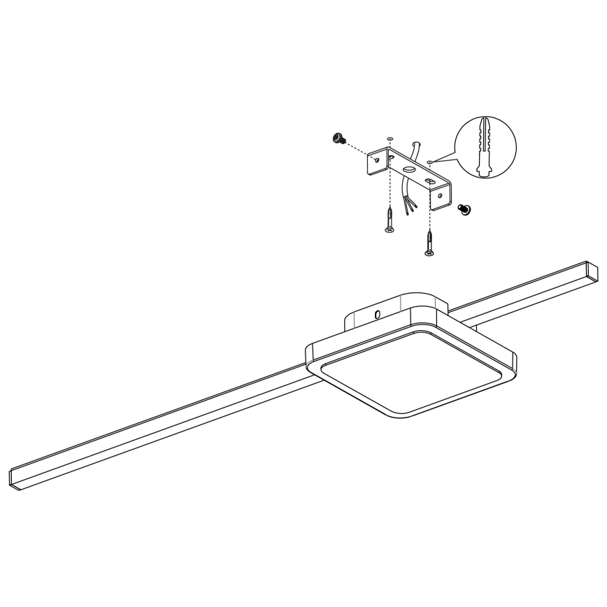 Eglo - LED Ceiling light 1xLED/6,3W/230V + 1xLED/5,4W