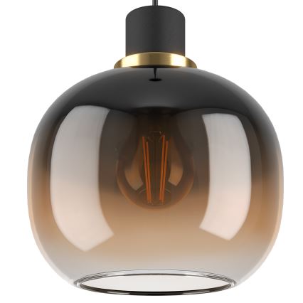 Eglo - Chandelier on a string 1xE27/40W/230V brown
