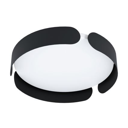 Eglo - LED Ceiling Light LED/20W/230V Ø 37 cm Black
