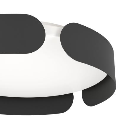 Eglo - LED Ceiling Light LED/20W/230V Ø 37 cm Black
