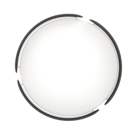 Eglo - LED Ceiling Light LED/20W/230V Ø 37 cm Black
