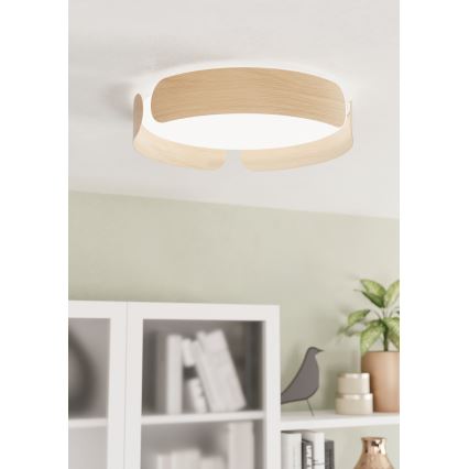 Eglo - LED Ceiling Light LED/20W/230V Ø 37 cm Beige
