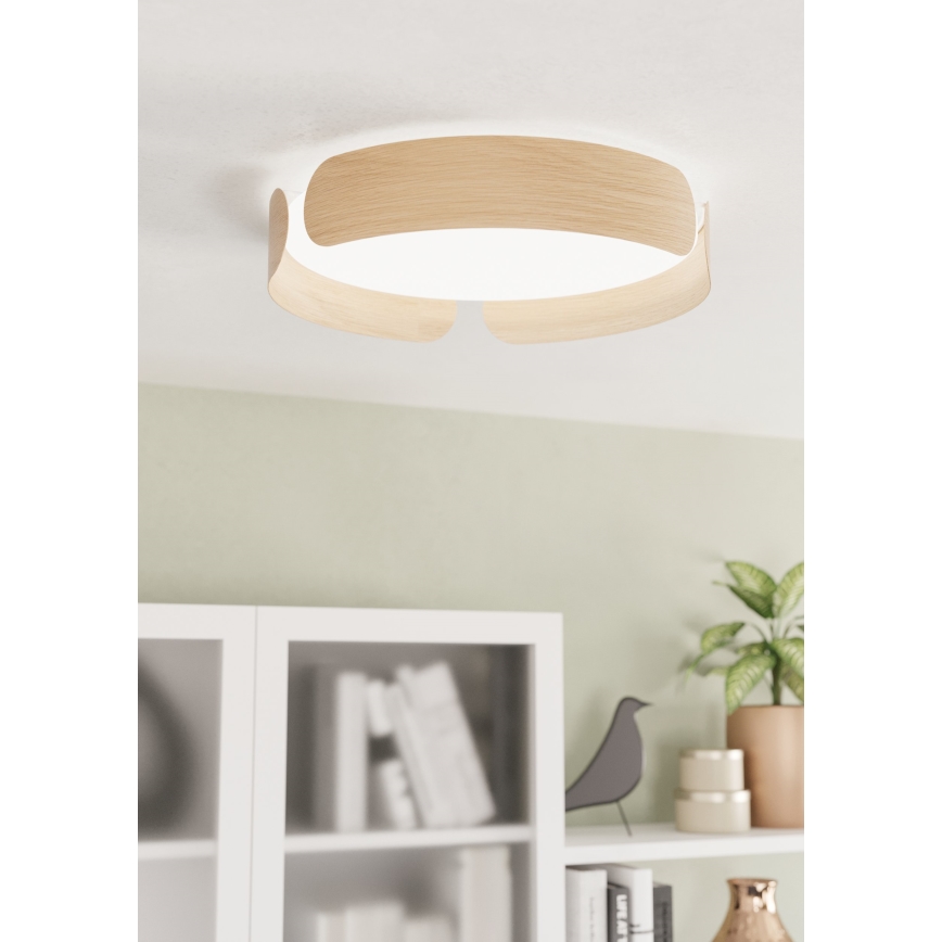Eglo - LED Ceiling Light LED/20W/230V Ø 37 cm Beige