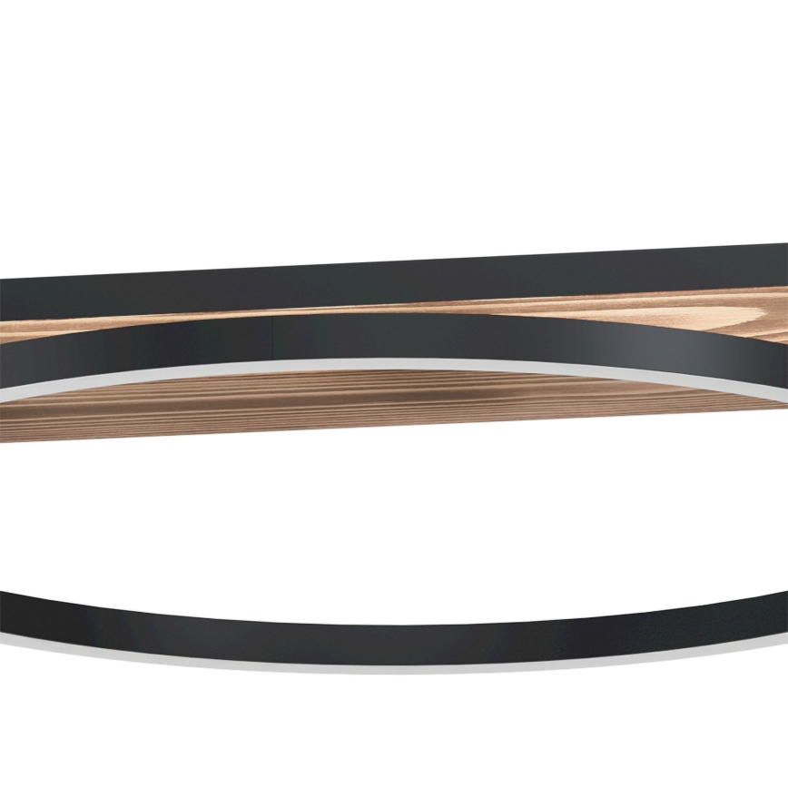 Eglo - Dimmable LED pendant light on cable 2xLED/12,5W/230V+LED/15,5W 3000K brown/black