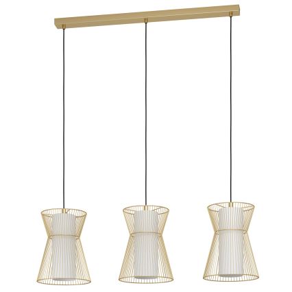 Eglo - Chandelier on a string 3xE27/40W/230V gold