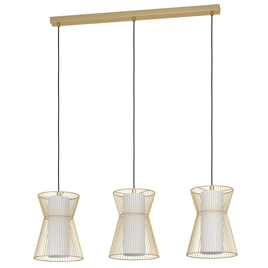 Eglo - Chandelier on a string 3xE27/40W/230V gold