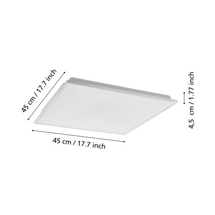 Eglo - LED Dimmable ceiling light LED/22W/230V 2700-6500K ZigBee