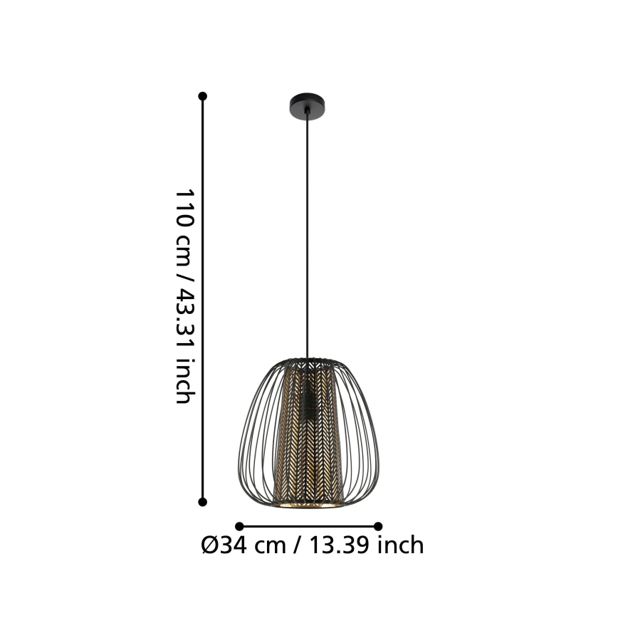 Eglo - Chandelier on a string 1xE27/40W/230V