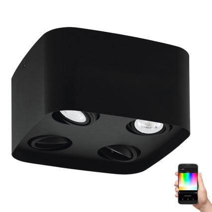 Eglo - LED RGBW Dimmable spotlight 4xGU10/5W/230V ZigBee