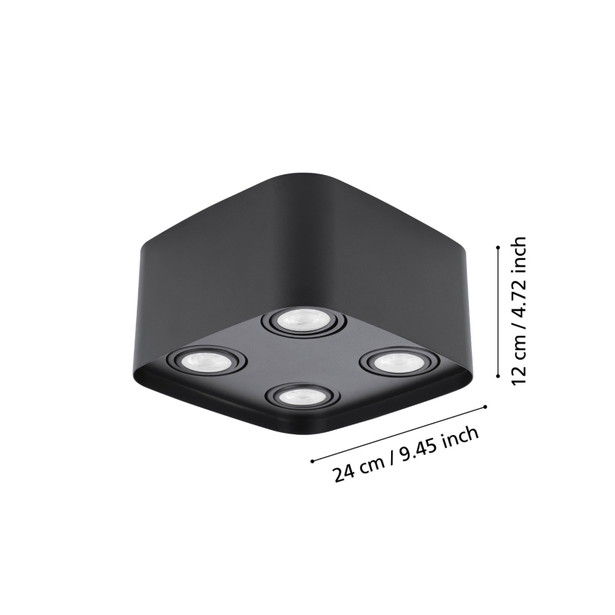 Eglo - LED RGBW Dimmable spotlight 4xGU10/5W/230V ZigBee