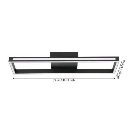 Eglo - LED Dimmable ceiling light LED/21W/230V 2700-6500K