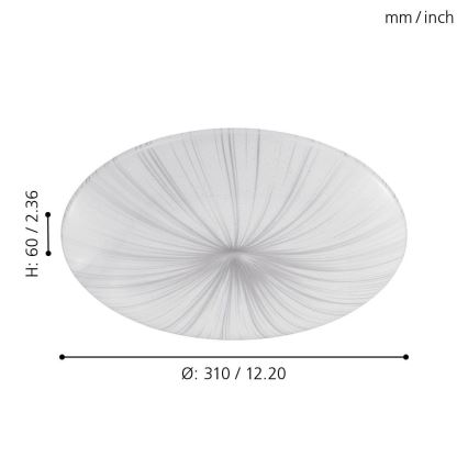 Eglo - LED Ceiling light LED/10W/230V