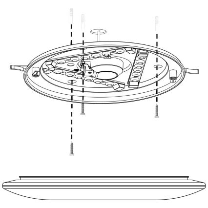 Eglo - LED Ceiling light LED/10W/230V