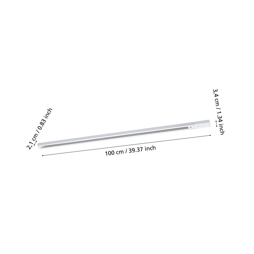 Eglo - Rail system TB 1 m white