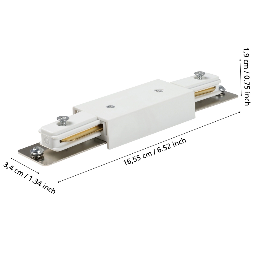 Eglo - Connector for rail system white