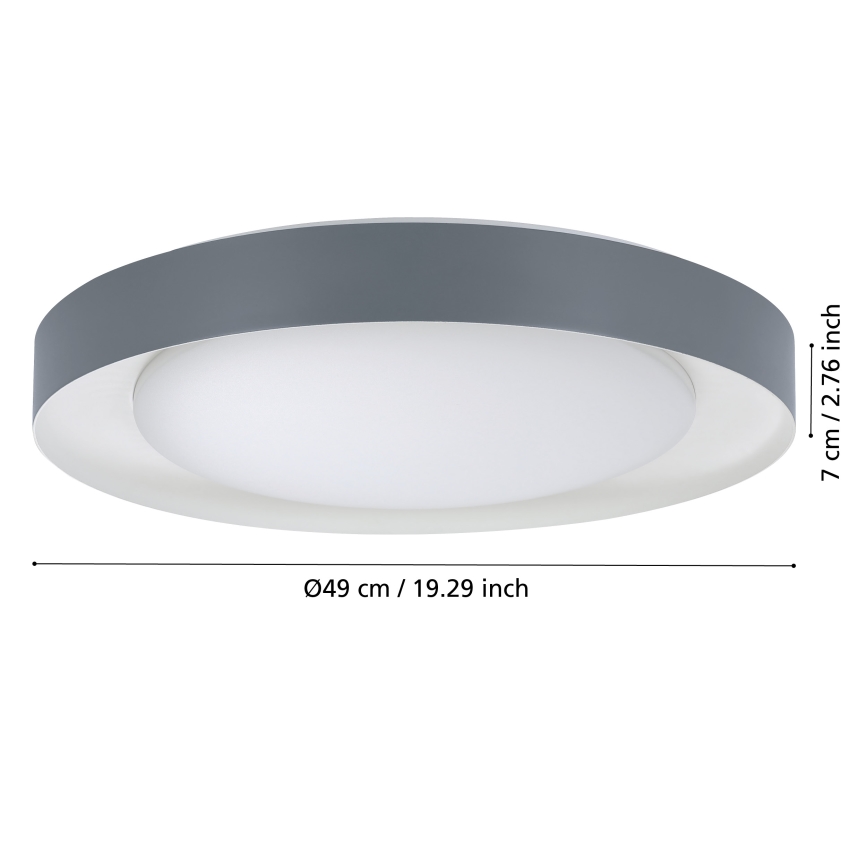 Eglo - LED Dimmable ceiling light LED/24W/230V 3000-6500K + remote control
