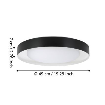 Eglo - LED Dimmable ceiling light LED/24W/230V 3000-6500K + remote control