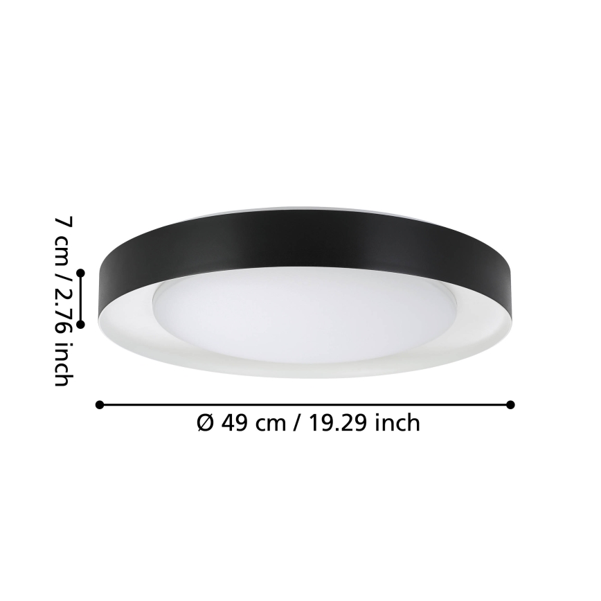 Eglo - LED Dimmable ceiling light LED/24W/230V 3000-6500K + remote control