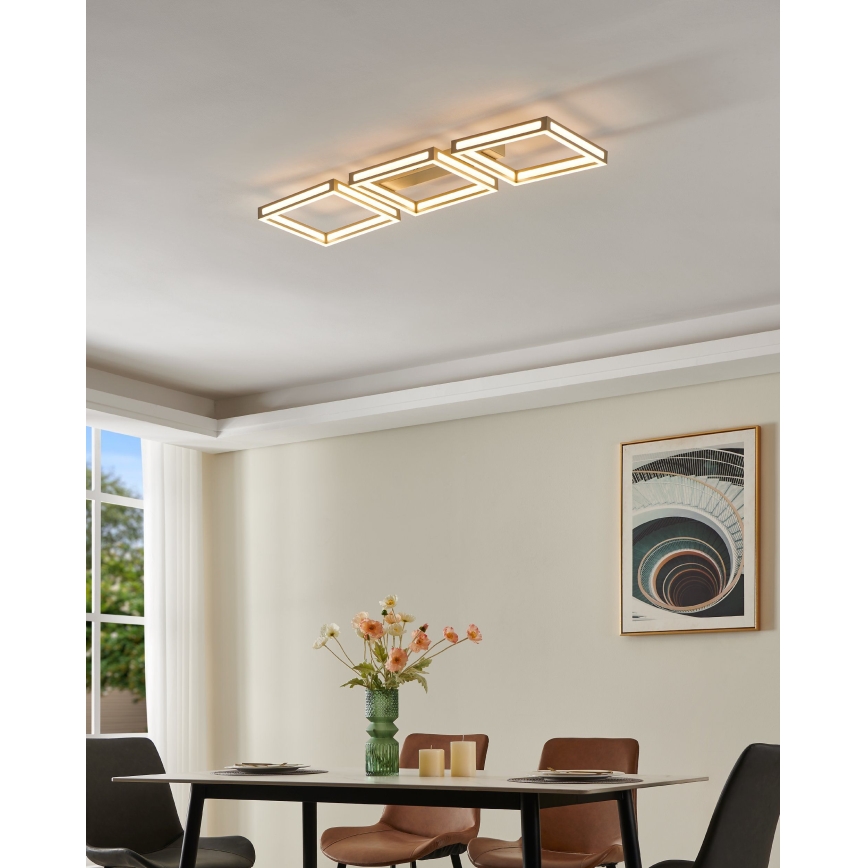 Eglo - LED Ceiling light 3xLED/11,2W/230V matte chrome