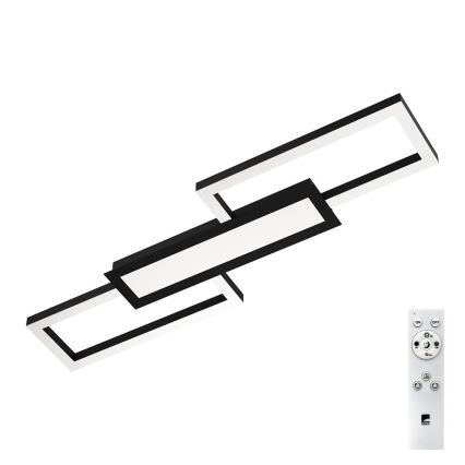 Eglo - LED Dimmable ceiling light LED/37W/230V black + remote control