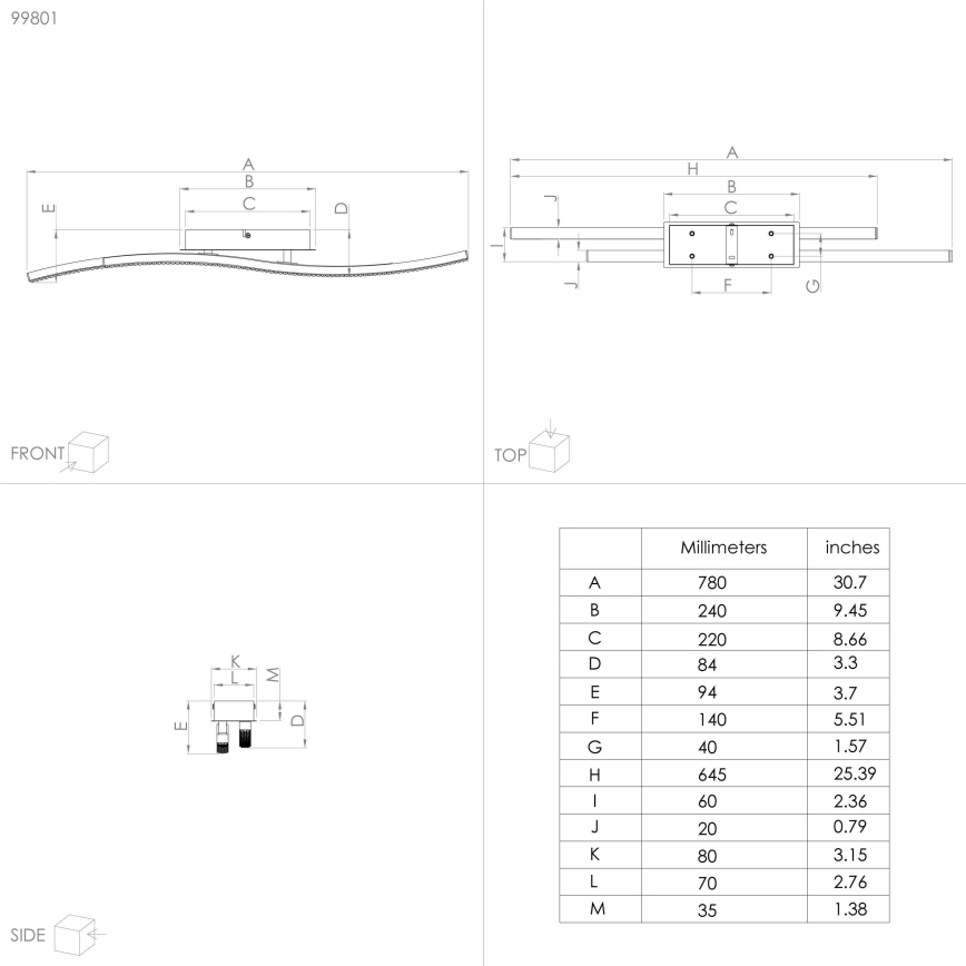 Eglo - LED Ceiling light LED/21,5W/230V