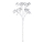 Eglo - Artificial flower 53 cm silver