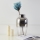 Eglo - Artificial flower 65 cm blue