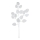 Eglo - Artificial flower 87,5 cm silver