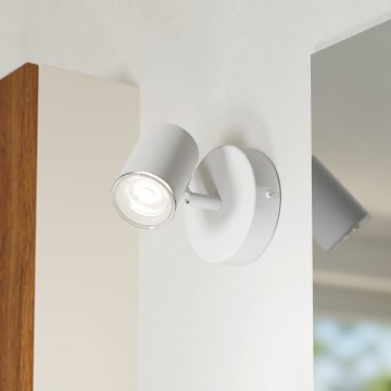 Eglo - Bathroom wall-mounted spotlight 1x GU10/5W/230V IP44 white