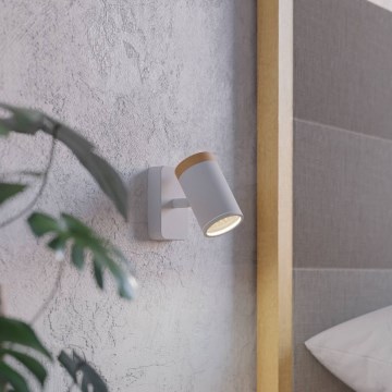 Eglo - Bathroom wall-mounted spotlight 1xGU10/3W/230V IP44 white/beige