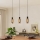 Eglo - Cable-hung pendant 3xE27/4W/230V black/smoke