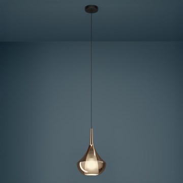 Eglo - Cable-hung pendant light 1xE27/28W/230V copper