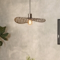 Eglo - Cable-hung pendant light 1xE27/60W/230V Ø 40 cm, bronze