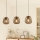 Eglo - Cable-hung pendant light 3xE27/40W/230V, Bronze