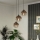 Eglo - Cable-suspended pendant light 3xE27/60W/230V black/beige/smoked