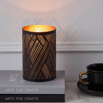 Eglo - Candlestick 15x10 cm black/gold
