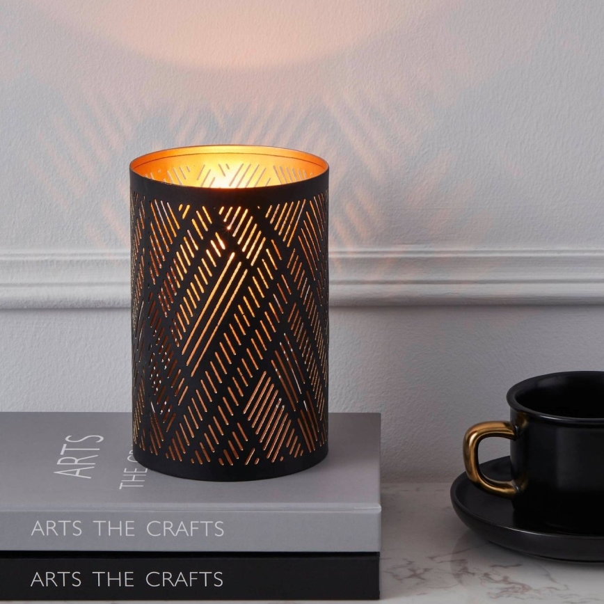 Eglo - Candlestick 15x10 cm black/gold