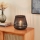 Eglo - Candlestick 20x22 cm black/bamboo