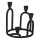 Eglo - Candlestick 22,5x19,5 cm black