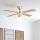 Eglo - Ceiling fan 1xE27/60W/230V gold