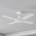 Eglo - Ceiling fan 52W/230V + RC white