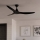 Eglo - Ceiling fan Ø 132 cm black + remote control