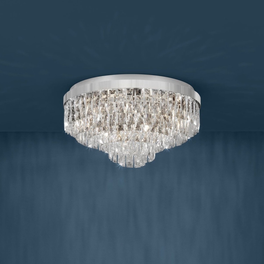 Eglo - Ceiling light 11xE14/40W/230V shiny chrome