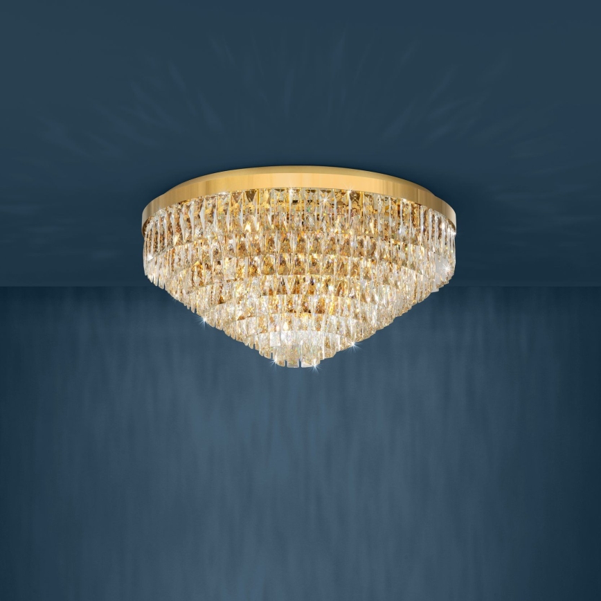 Eglo - Ceiling light 16xE14/40W/230V golden