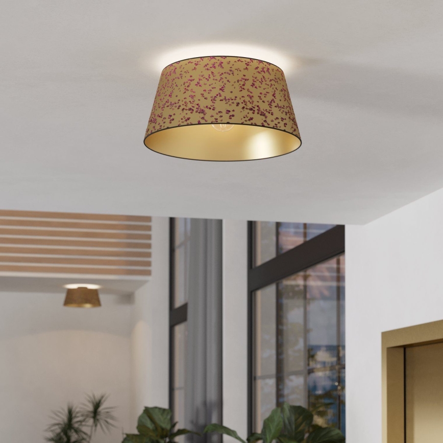 Eglo - Ceiling light 1xE27/25W/230V gold/pink