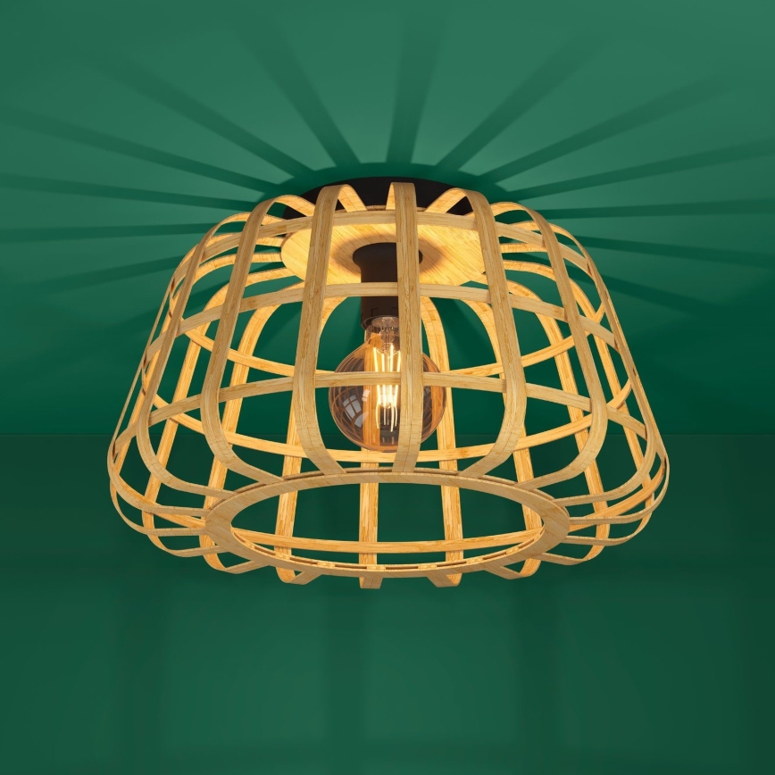 Eglo - Ceiling light 1xE27/40W/230V bamboo